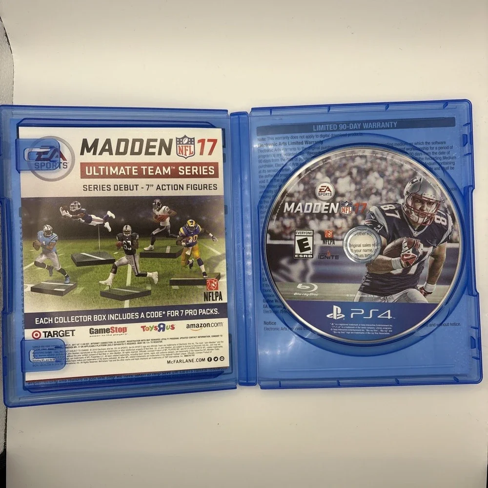 Madden NFL 17 Sony PlayStation 4 PS4 EA Sports Football Game Disc Case